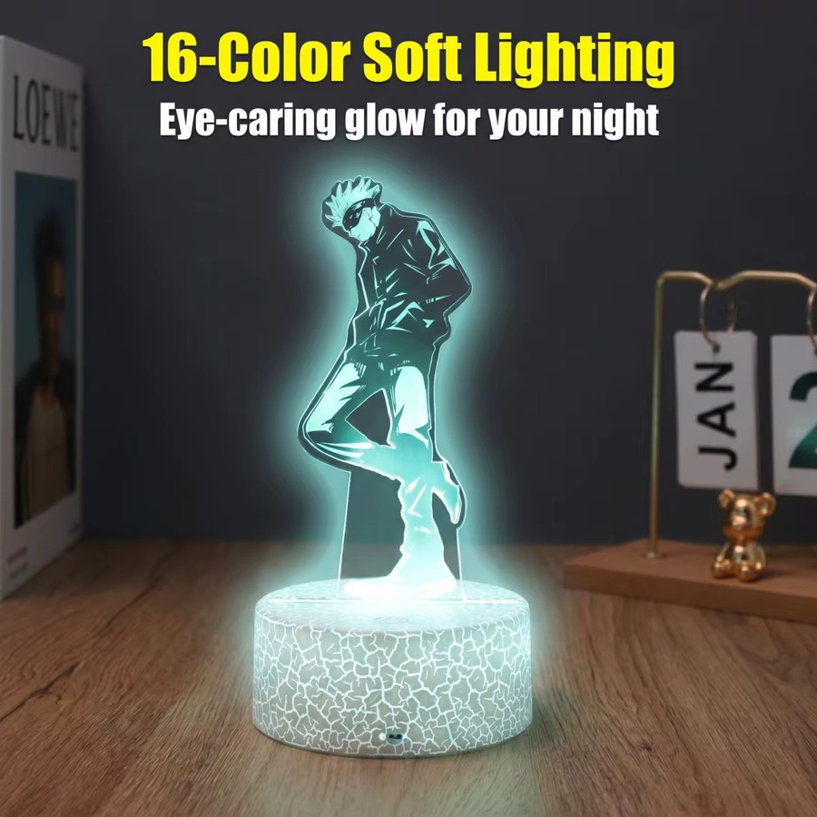 Bandai Jujutsu Kaisen Anime-Figur 3D-Nachtlicht, Dekorative Lampe - Bild 4
