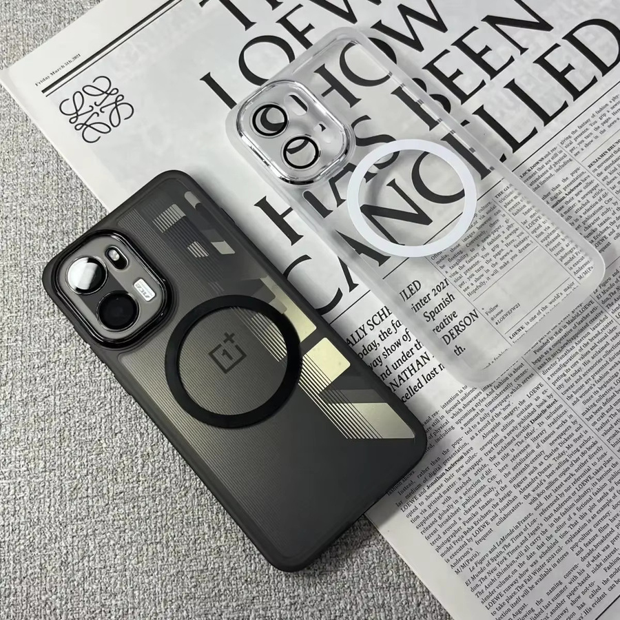 Stoßfeste Magnethülle für OnePlus 15, 15R, 13 und 12R in Transparent und Weiß mit mattiertem Design und Objektivschutz - Bild 3