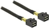 Delock Internes SAS-Kabel 6Gbit/s mit 4x Mini SAS HD SFF-8643 auf 4x Mini SAS HD SFF-8643, Schwarz, 50 cm - Bild 1