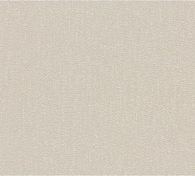 A.S. Création Vliestapete Uni Beige/Braun/Grau, Breite: 53 cm, Länge: 1005 cm - Bild 1