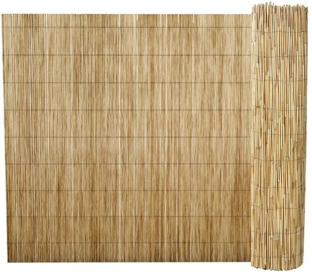 vidaXL Schilfzaun in Braun und Beige, Breite: 100 cm, Länge: 1000 cm - Bild 1
