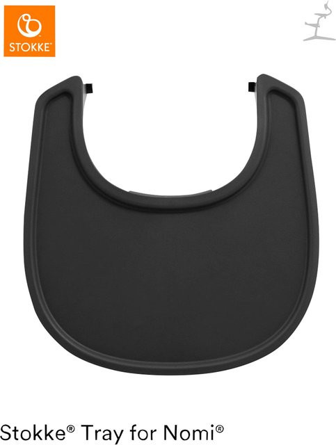 Stokke Nomi Tray Hochstuhltisch in Schwarz, BPA-frei und spülmaschinenfest - Bild 1