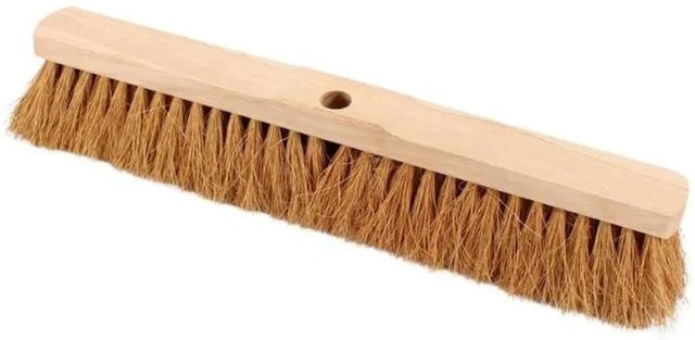 Galaflor Saalbesen mit Kokosborsten und Holzgriff in Braun, Breite: 40 cm - Bild 1