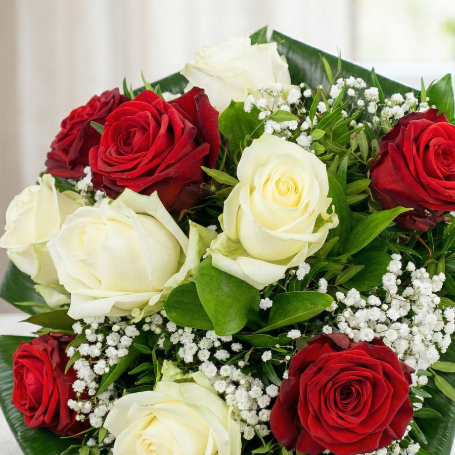 Ricarda Bouquet Rosen Gypsophila Greenery Multicolor - Bild 3