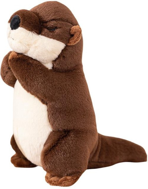 Yiran Health & Beauty Betender Brauner Otter Plüschtier, 20cm, ab 14 Jahre - Bild 1