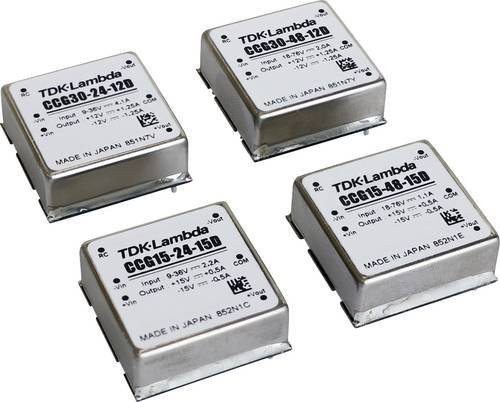 TDK-Lambda CCG15-24-12S DC/DC-Wandler Print 12V 1.3A 15.6W Farbe: Silber - Bild 1