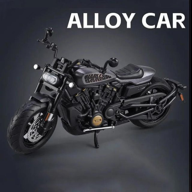 Linyi toy car Sportster S Motorrad Modell, 1:12, Metall, ab 14 Jahren - Bild 1