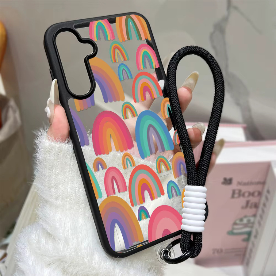 Regenbogen Handyhülle aus weichem Silikon für Samsung Galaxy A56 5G A55 A54 A36 A35 A26 A25 A17 A16 A15 A14 A13 A12 A07 A06 A05s in Multicolour von AKABEILA - Bild 6