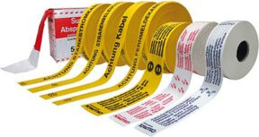 Cellpack Absperrband rot-weiß, Breite: 8 cm, Länge: 500 m - Bild 1