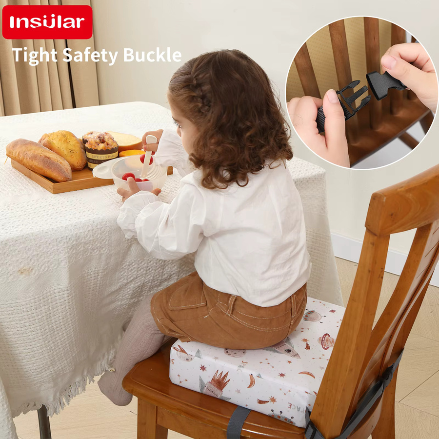 Wasserfestes und rutschfestes Sitzkissen für Kinder-Hochstühle mit abnehmbarem Bezug im Sternen-Design - Bild 2
