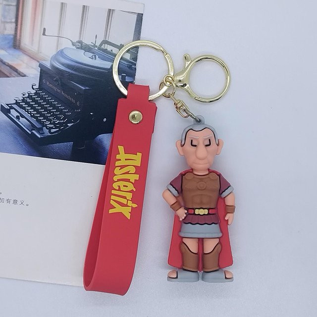 CHIC STUDIO Schlüsselanhänger Asterix, grau, Unisex - Bild 1