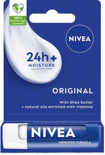 NIVEA Original Care Pflegender Lippenbalsam, 4,8g - Bild 1
