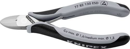 Knipex ESD Elektronik-Seitenschneider mit durchgestecktem Gelenk und Mehrkomponenten-Hüllen, 130 mm - Bild 1