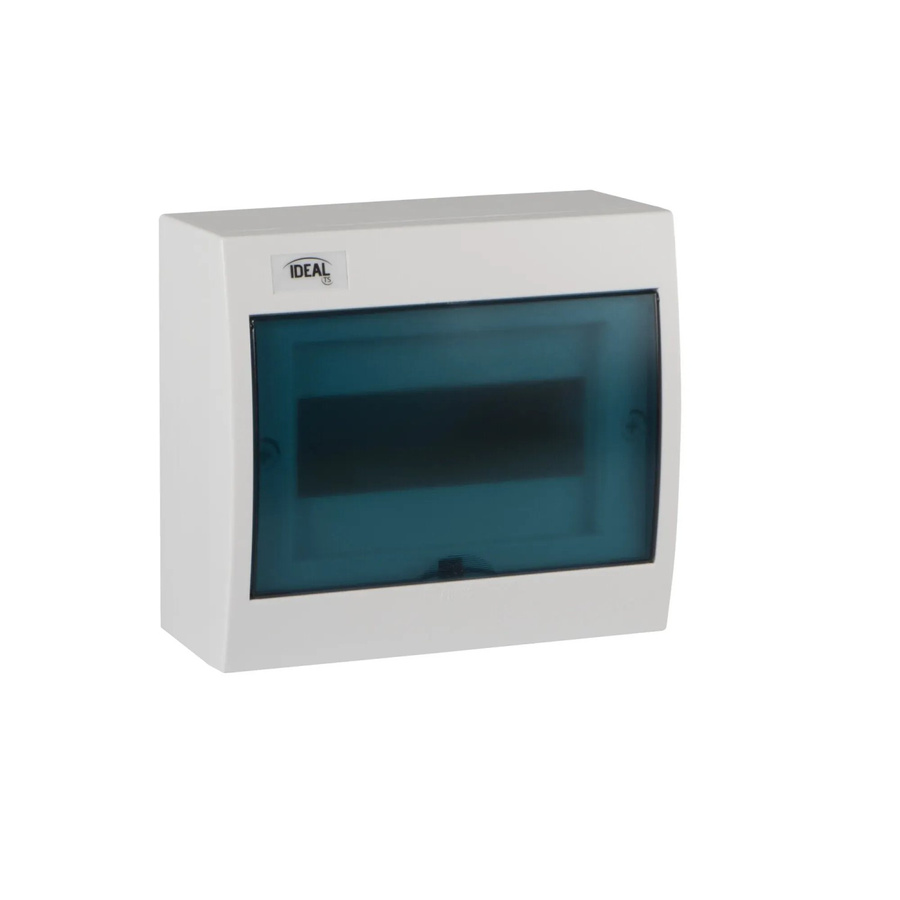 Kanlux Verteilerkasten Aufputz KDB-S08T aus Kunststoff, 8 Module, Weiß/Blau, B: 22,5 cm, H: 20,4 cm, T: 10,2 cm - Bild 2