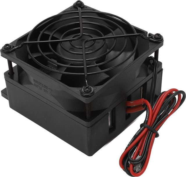 Tragbarer PTC Heizlüfter von Painter in Schwarz mit 150W Leistung und Thermostat zur konstanten Temperaturregelung - Bild 1