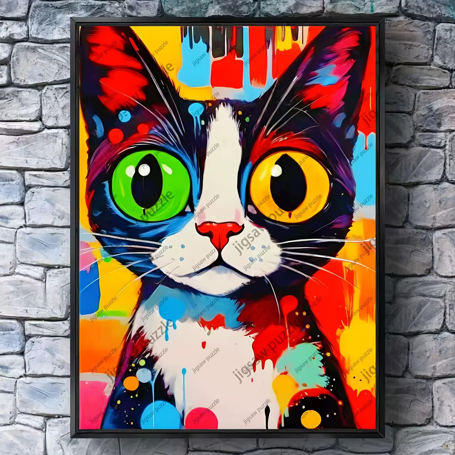 AZNM Puzzle, Katzen-Design, Bunt / Mehrfarbig - Bild 3
