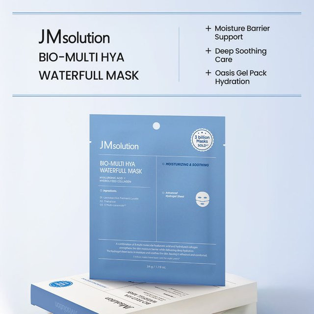 JMsolution Bio-Multi Hya Waterfull Masken-Set, 34 g x 4 St., Hyaluronsäure - Bild 1