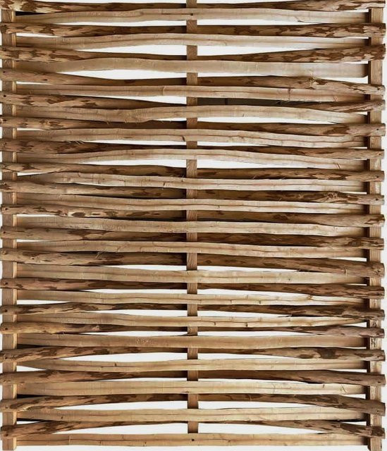 Haselnusszaun Flechtzaun aus gespaltenem Holz, Höhe: 150 cm, Breite: 180 cm - Bild 1