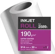 Clairefontaine Inkjetplotterpapier Satin Coated in Weiß, 190 g/m² - Bild 1