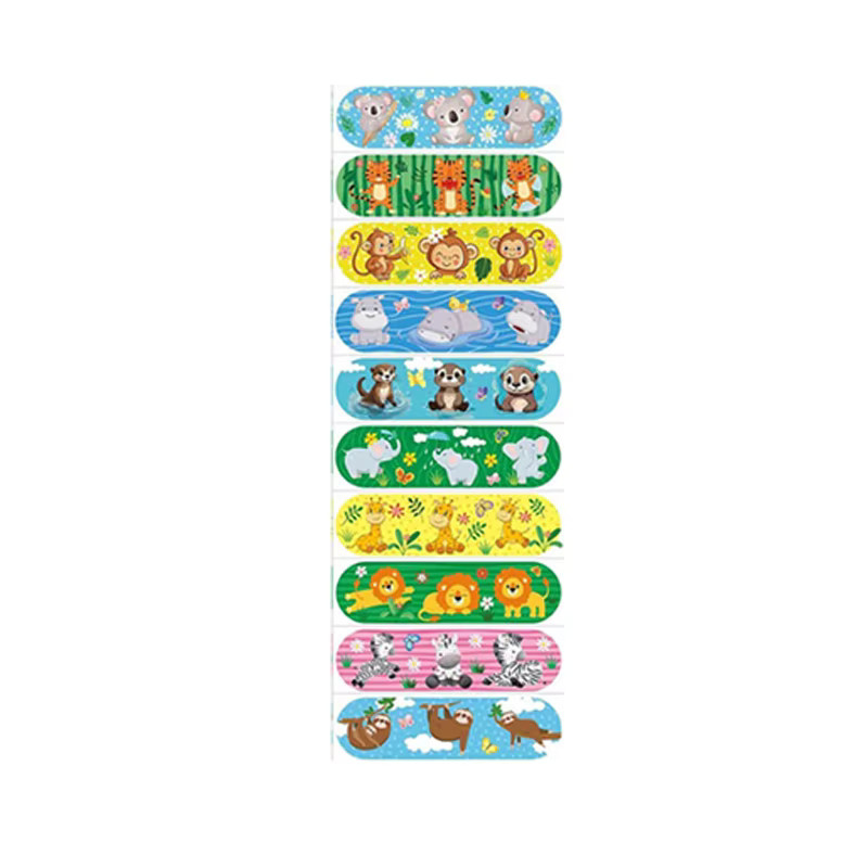 TIDENEBULA Kinderbandagen, 35 Stück, bunt, Cartoon-Design - Bild 3