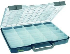 Raaco Sortimentskasten CarryLite 55 Blau Transparent B: 415 cm, T: 330 cm, H: 5,7 cm - Bild 1