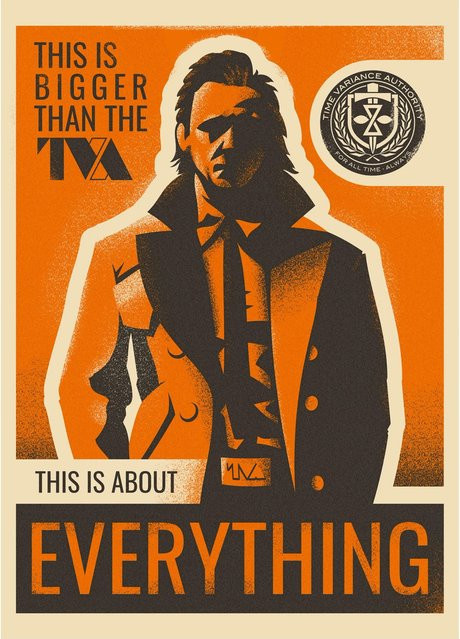Komar Wandbild Marvel Loki This is About Everything, Farbe: Orange, B x H: 50 x 70 cm - Bild 1