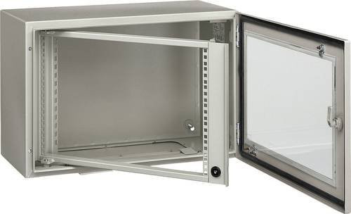 Schneider Electric NSYVDM25U8P 19 Zoll Netzwerkschrank-Rahmen 25 HE in Grau für Schranktiefe 300 mm - Bild 1