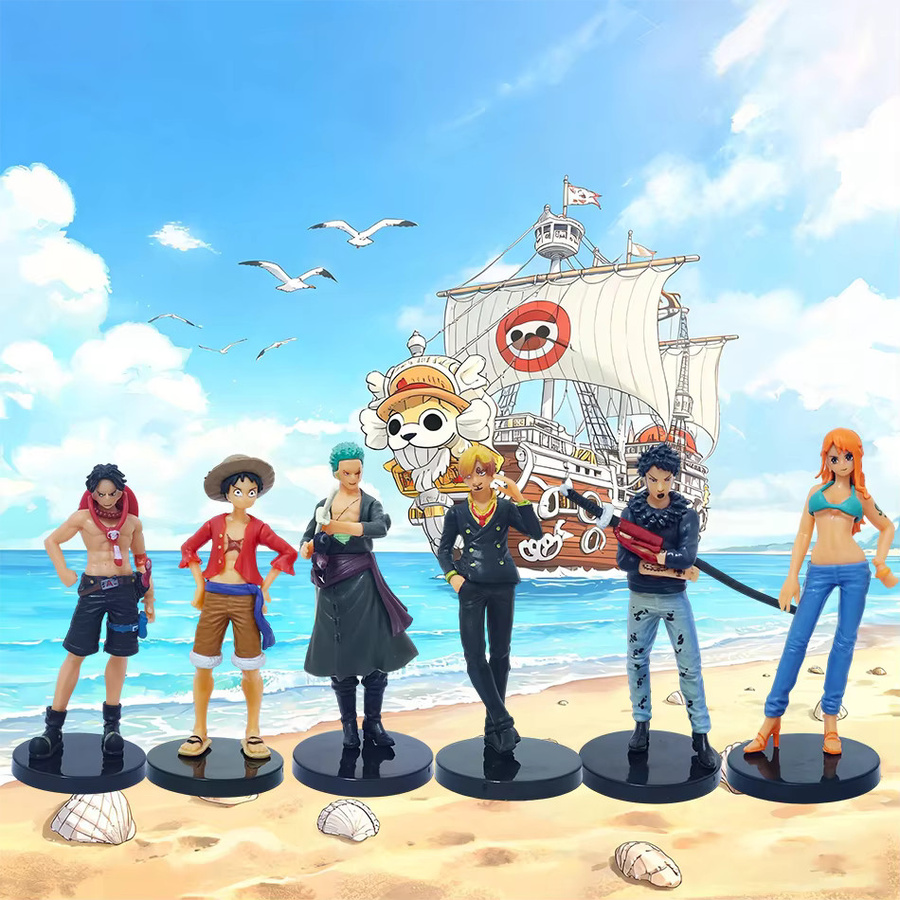 Bandai One Piece Anime Figuren, 6-teiliges Set, Kunststoff, Bunt / Mehrfarbig - Bild 3