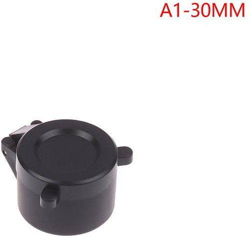 Explorer Outdoors Klappbare Objektivschutzkappen aus Kunststoff für Wärmebildgeräte, passend für Objektive von 30mm bis 64mm, Schwarz - Bild 1