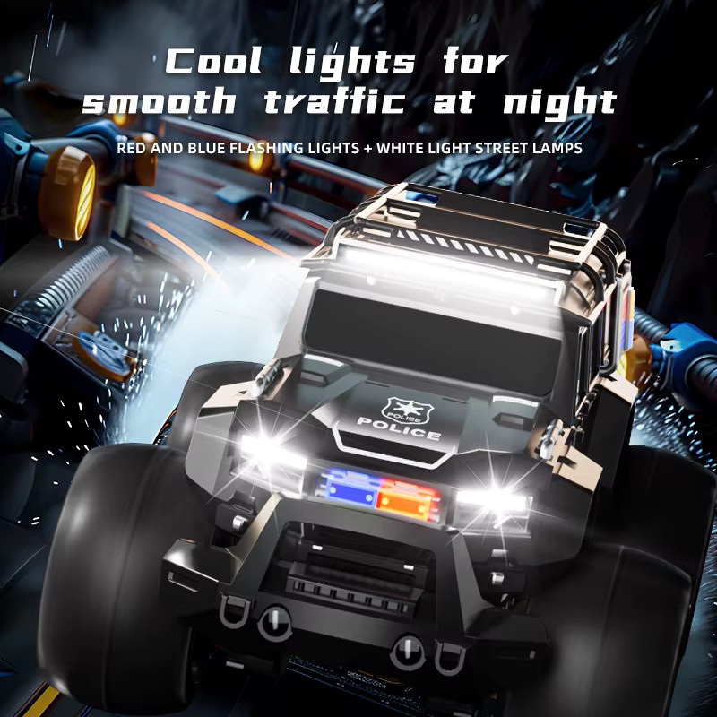 JJRC Amphibisches Polizeiauto, ferngesteuert, mit Licht und Sound - Bild 6