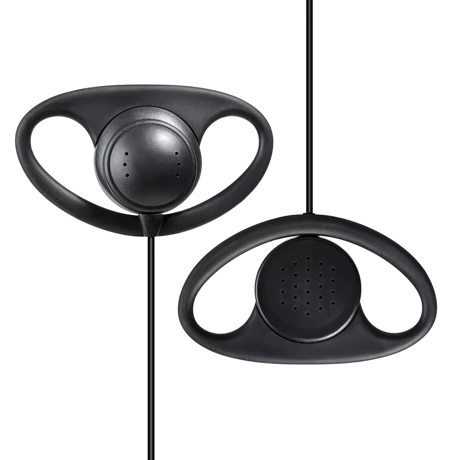 RUNUPTOP D-Ring Funk-Ohrhörer mit PPT-Mikrofon in Schwarz, In-Ear Sicherheits-Headset kompatibel mit Motorola DP1400 CP040 GP88 GP300 Walkie-Talkie - Bild 5