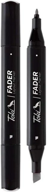 Toki Marker Fader Set mit 66 Farben und Colorless Blender, permanente Chisel Tip Marker in Transparent und Schwarz - Bild 1