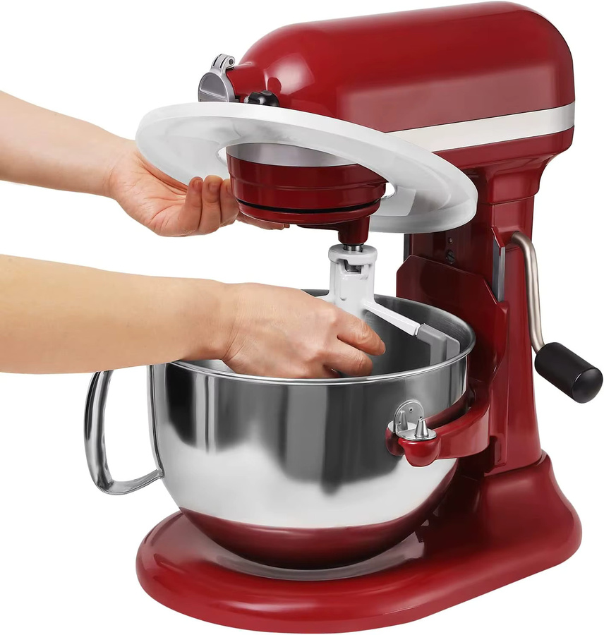 2 Stück Mixer Schüssel Abdeckungen aus Kunststoff für KitchenAid Edelstahl Rührschüsseln, passend für 5,5 qt, 6 qt und 7 qt - Bild 3