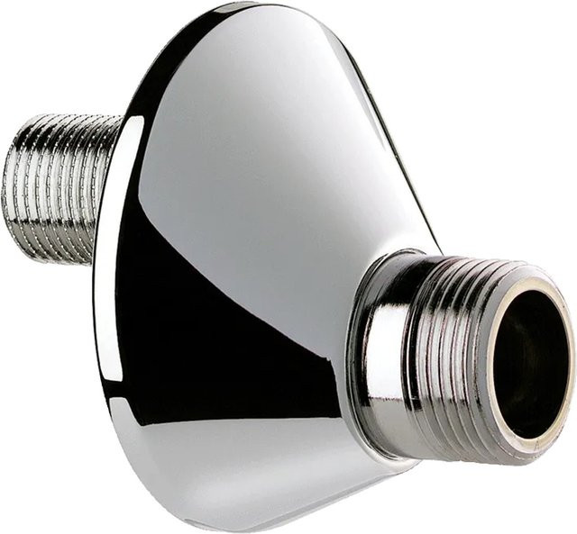 Delabie Winkelanschluss mit 2 S-Anschlüssen G1/2B x G3/4B, 21 mm, Chrom/Silber - Bild 1