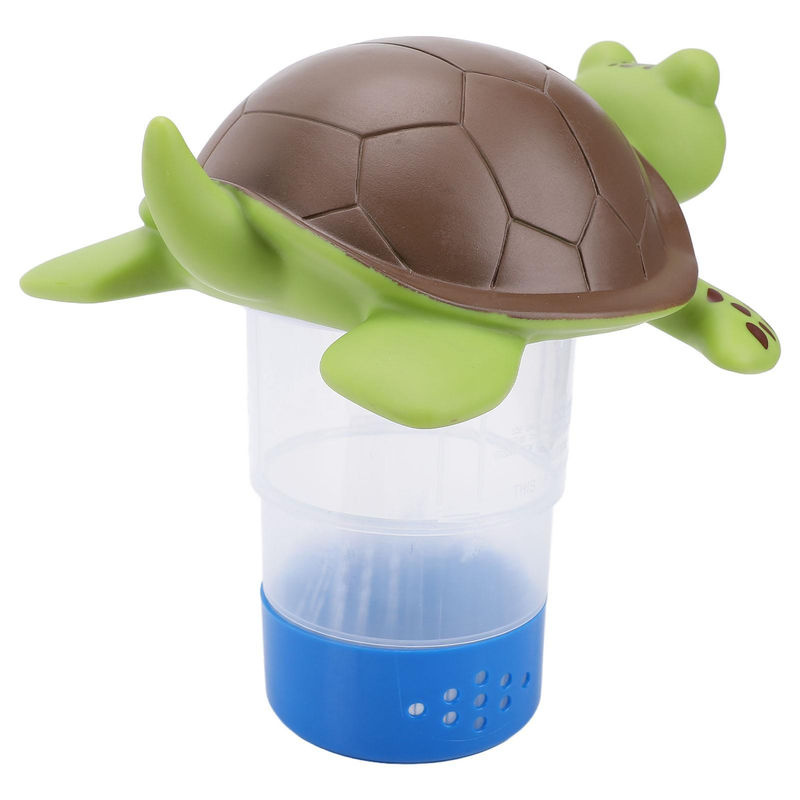 GoolRC Schwimmender Chlorinator Spender in Schildkröten-Design aus PVC, Mehrfarbig - Bild 3