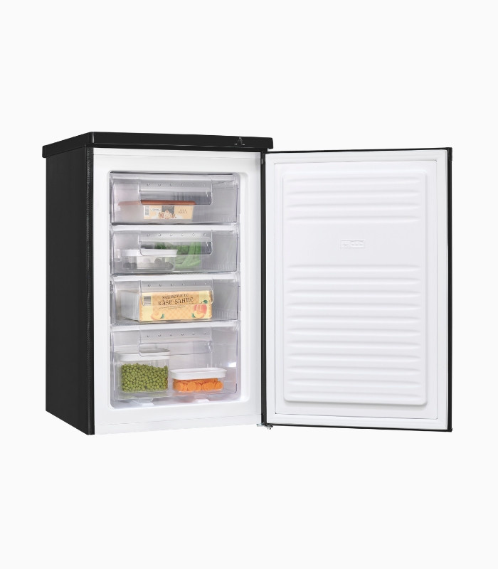 GS512-040E Exquisit Gefrierschrank schwarz, freistehend, B/T/H: 55,3 x 57,4 x 164,0 cm - Bild 2