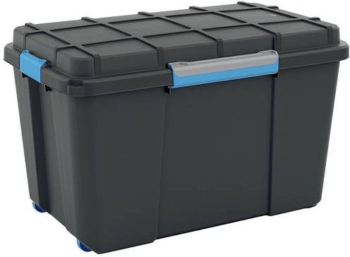 KIS Scubba Aufbewahrungsbox stapelbar und wasserdicht, Grau-Blau-Schwarz, B: 73,5 cm, H: 46,0 cm, T: 44,5 cm - Bild 1