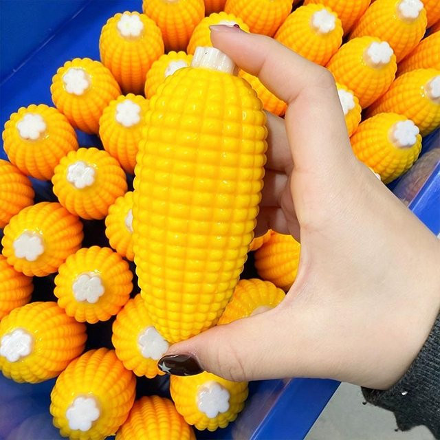 Binchi Outdoor Equipment Squishy Simulation Mais Knet-Fidget-Spielzeug, Stressball, ASMR Sensorisch - Bild 1