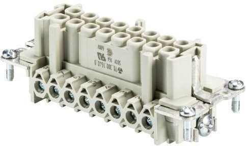 Wieland Electric Buchseneinsatz 70.300.1602.0 mit 16 Polen in Grau, 10 Stück - Bild 1