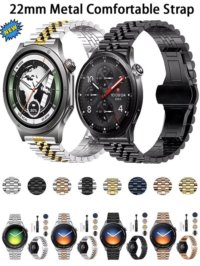 Uhrenarmband Edelstahl, 22 mm, Unisex - Bild 6