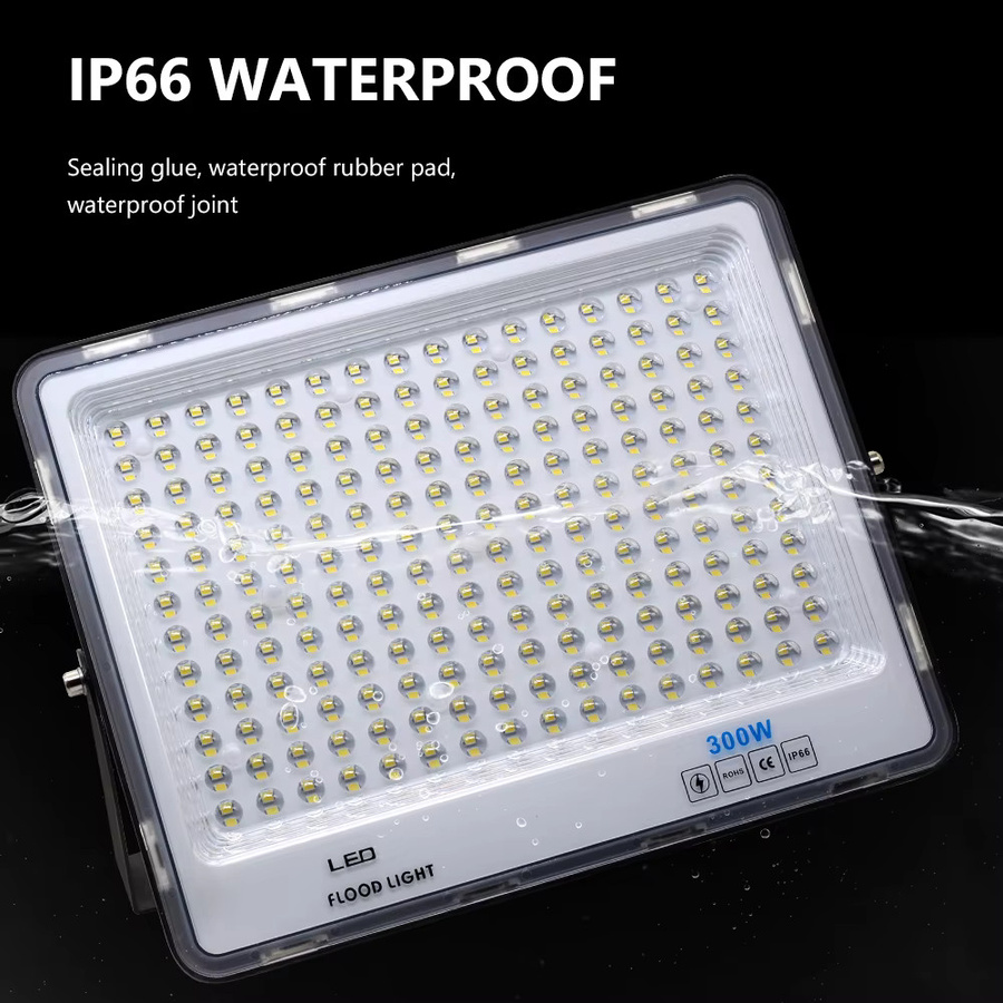 Hunta LED Flutlicht mit transparenter PC-Abdeckung für Garten und Außenbereich in Schwarz - Bild 5