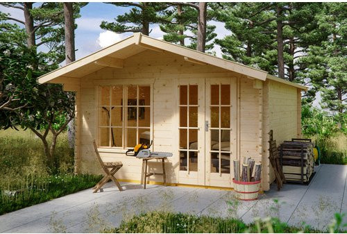 SKANHOLZ Gartenhaus Stavanger aus Holz in Beige mit B/H/T: 420 x 264 x 300 cm - Bild 1