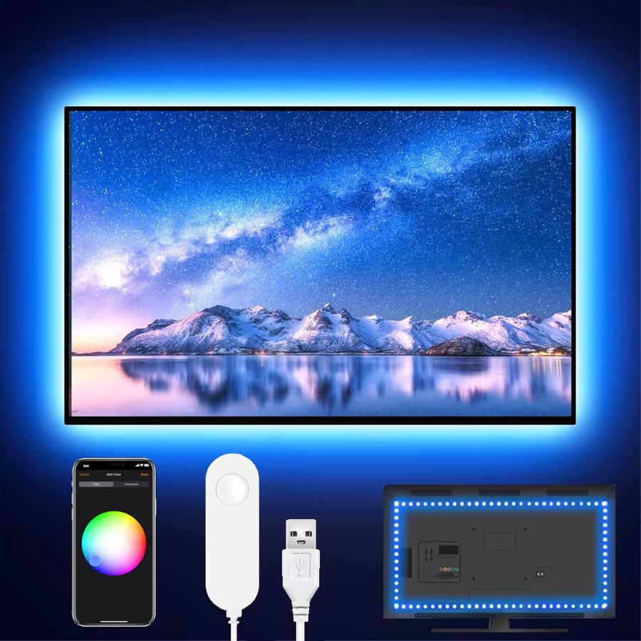 CENFAYA RGBW LED Streifen mit Homekit und WiFi, USB 5V dimmbare TV Hintergrundbeleuchtung mit Siri Sprachsteuerung - Bild 4