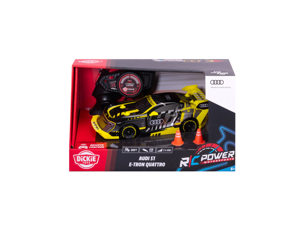 Dickie Toys Audi S1 E-Tron Quattro Drift Car, RC, Maßstab 1:24, ab 6 Jahren - Bild 3