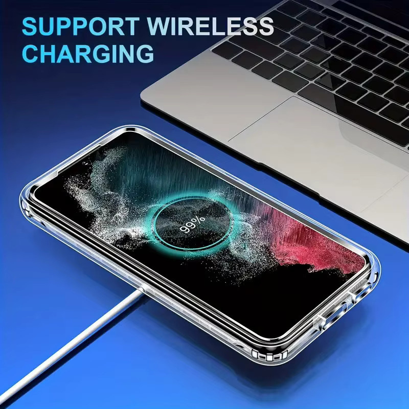 Transparente 360 Grad Schutz Handyhülle für Samsung Galaxy S25 Ultra S24 S23 S22 S21 Plus FE Note 20 Ultra A71 - Bild 5