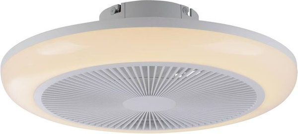 Just Light LED-Deckenventilator Brenda in Weiß mit RGBW-Effekt und Fernbedienung, B/H/T: 46 x 14 x 46 cm