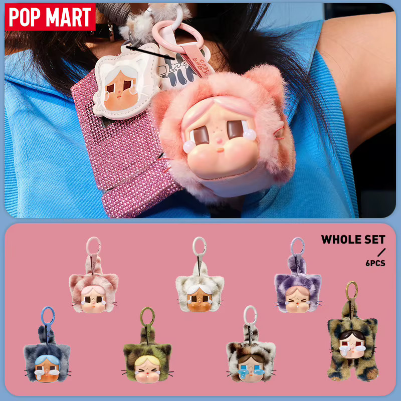 POP MART CRYBABY Wild But Cutie Series und Crying Again Series, Plüsch-Anhänger-Blindbox und Plüsch-Abzeichen-Blindbox, Set / Bundle - Bild 2