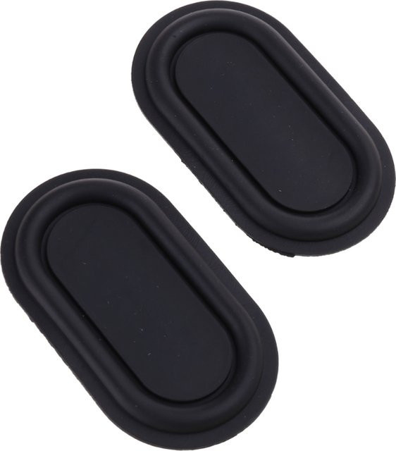 2er-Set Gummi-Vibrationsplatten in Schwarz mit Messing-Effekt für Lautsprecher-Membranen - Bild 1