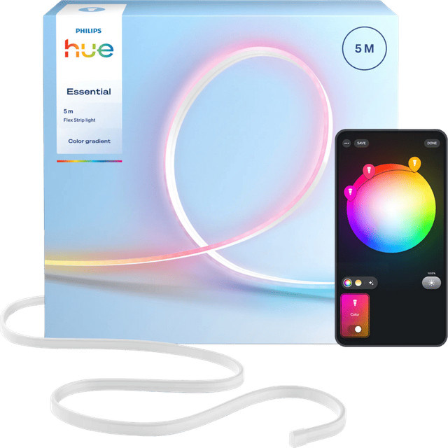 Philips Hue Essential Flex Neon Flex LED-Streifen RGB Multicolour dimmbar 5 Meter - Bild 1