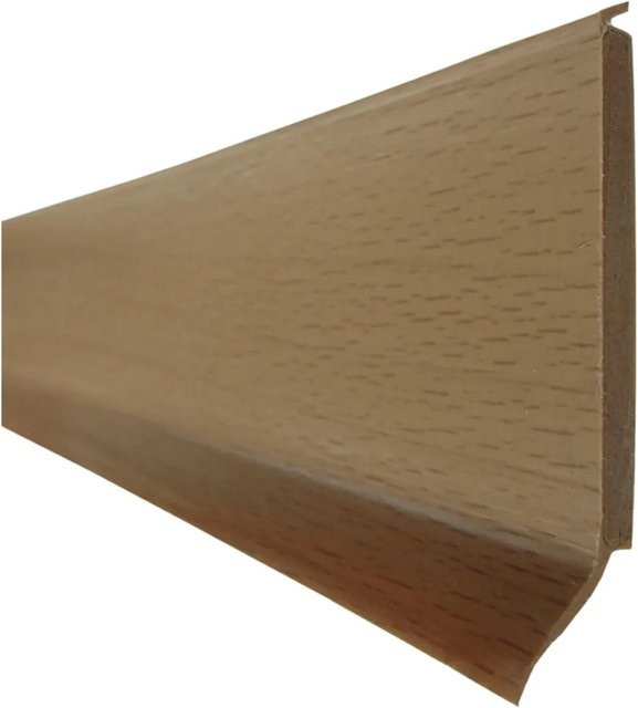 Döllken Profiles System 9 Kernsockelleiste Buche braun, Höhe: 60 mm, Tiefe: 14 mm, Länge: 2550 mm - Bild 1